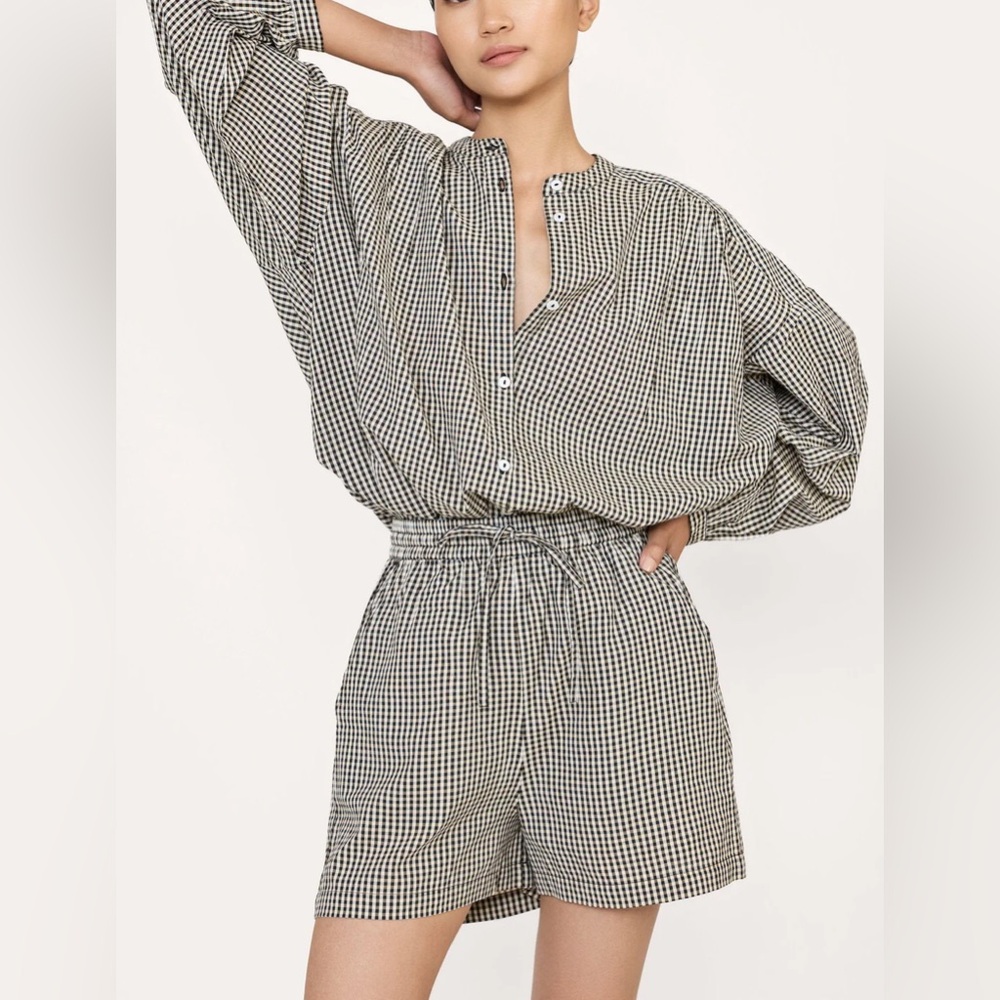 Laude the Label Gingham Shorts in Organic Cotton
